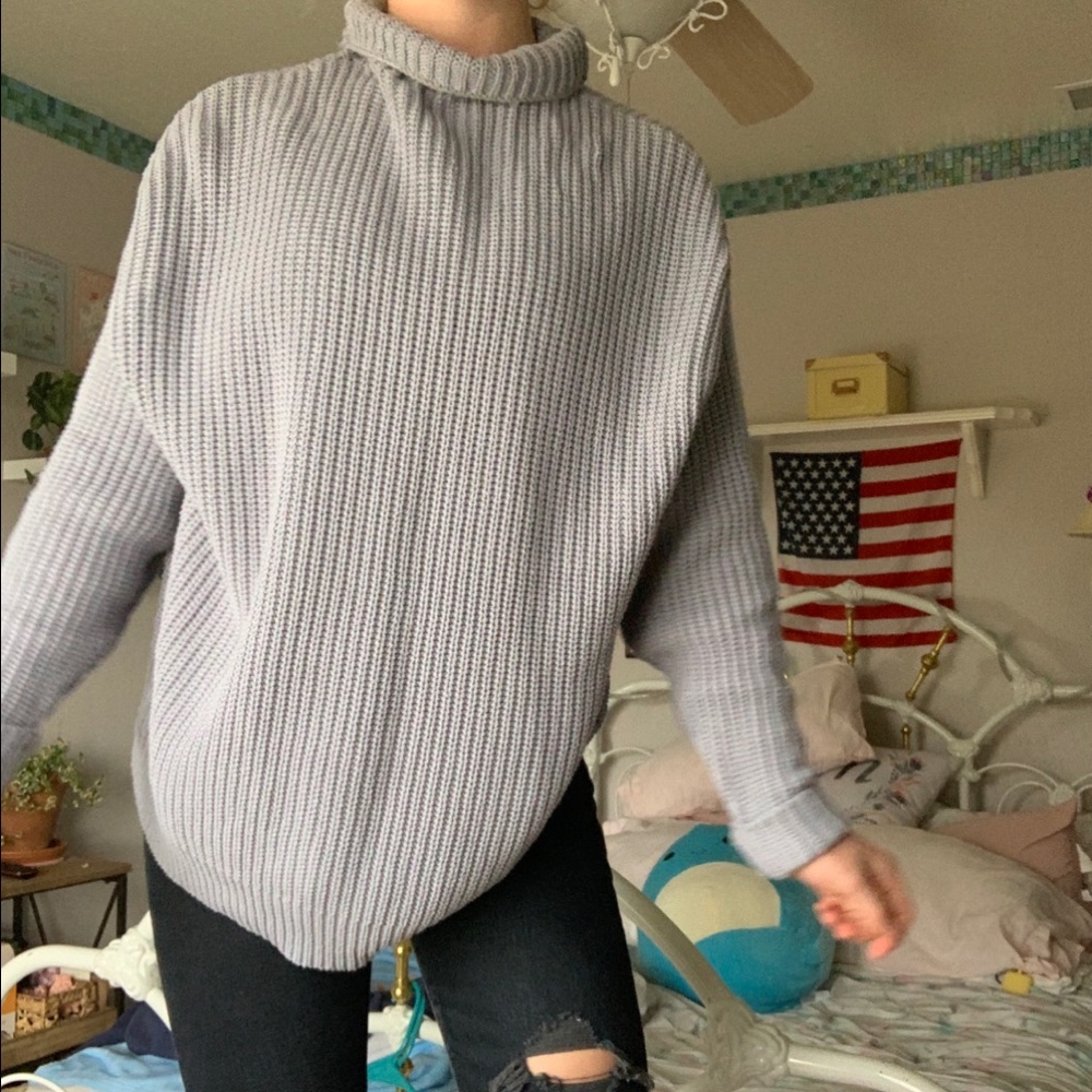 Over Sized Turtle Neck Sweater